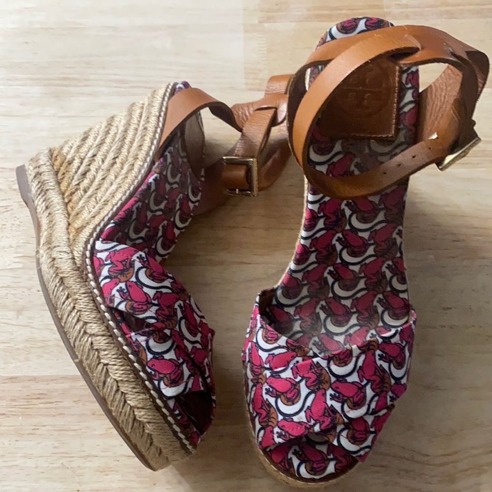 💯Tory Burch Wedge Espadrilles